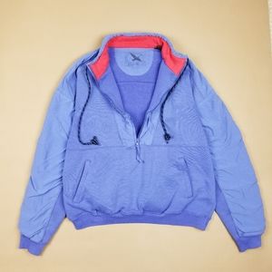 VTG 90's 00's Eddie Bauer Half Zip Heavyweight Blu